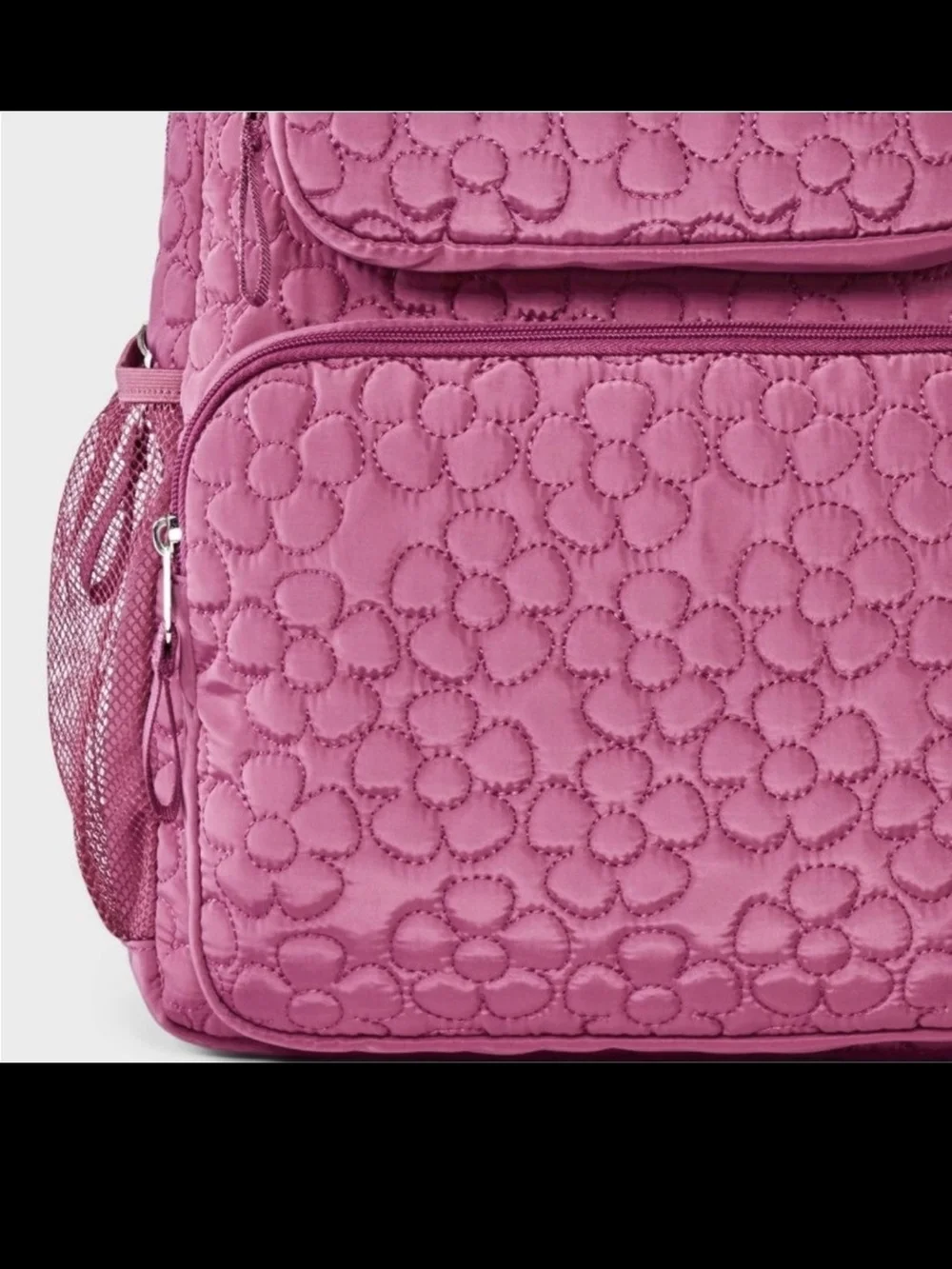 Cat & Jack Quilted Floral Pink Kids Backpack